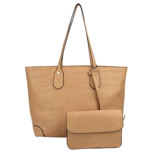 Large Patterned Tote Shoulder Bag - Picture 1 of 6